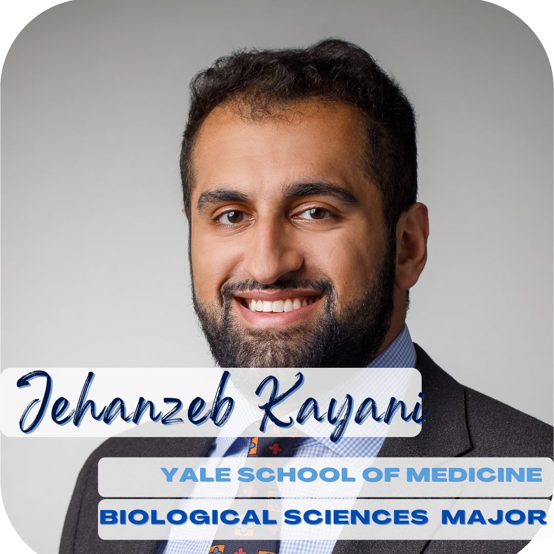 Jehanzeb Kayani; Yale School of Medicine, Biological sciences major