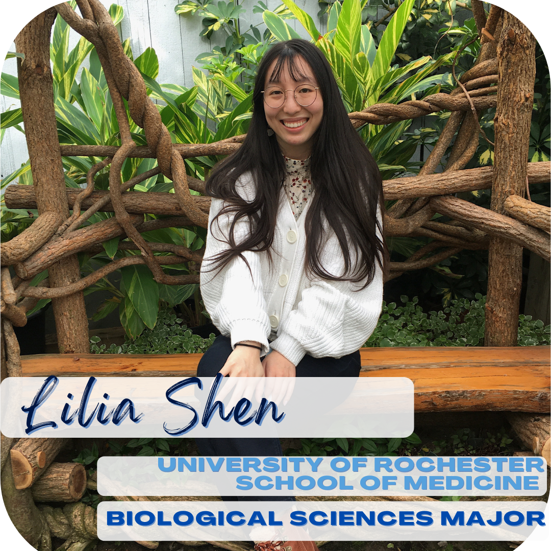 Lilia Shen, University of Rochester School of Medicine, Biological sciences major