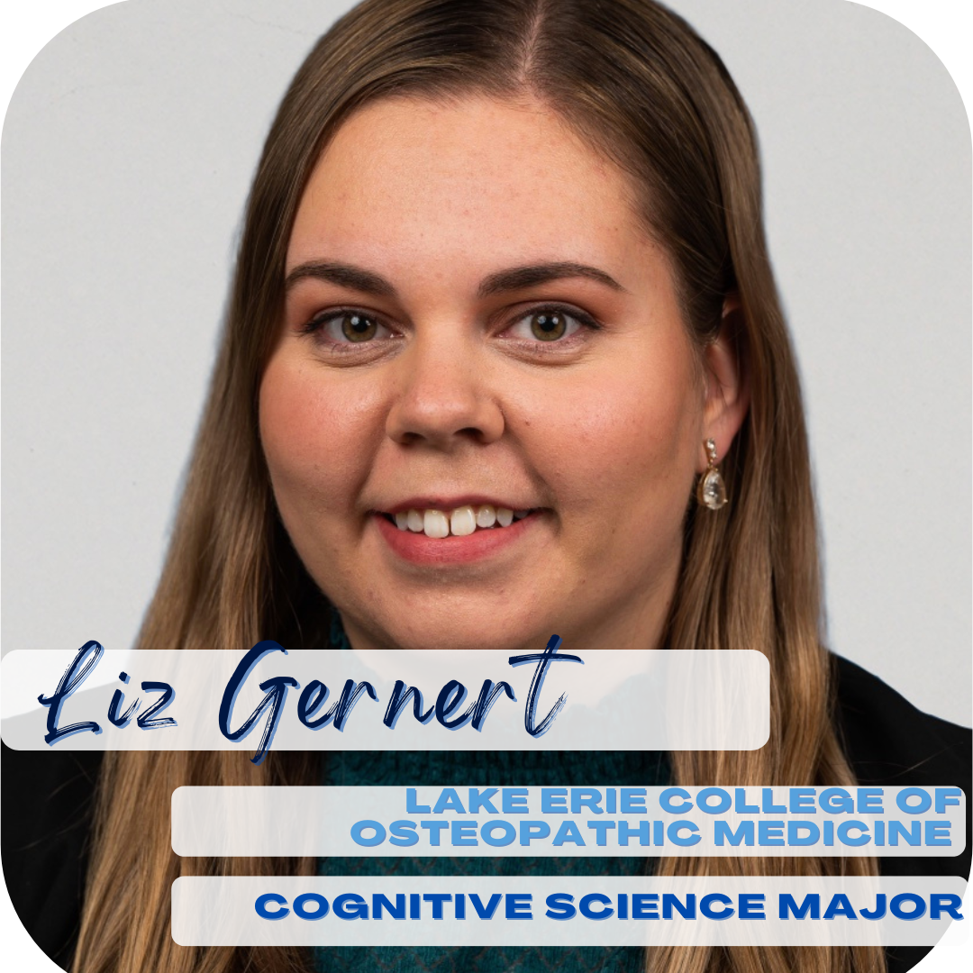 Liz Gernert; Lake Erie College of Osteopathic Medicine; cognitive science major