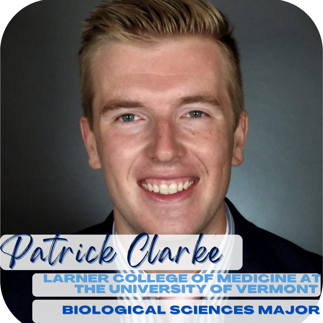 Patrick Clarke; University of Vermont, Biological Sciences Major
