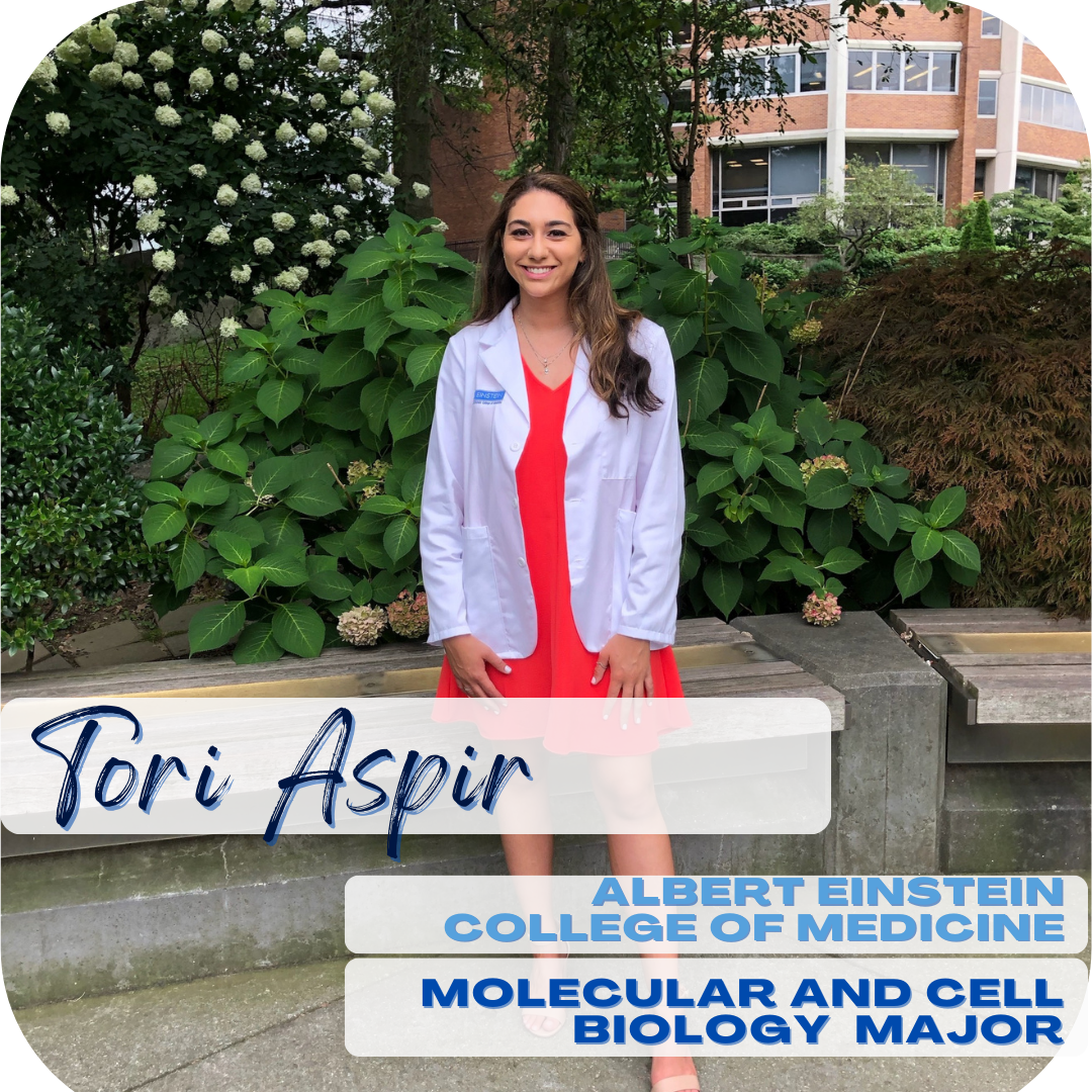 Tori Apsir; Albert Einstein College of Medicine; Molecular and Cell Biology major